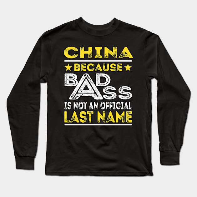 CHINA Long Sleeve T-Shirt by Middy1551